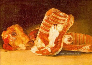 Francisco Goya Werke - Stillleben mit Sheeps Head Romantische moderne Francisco Goya